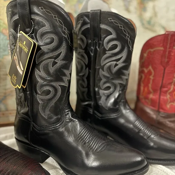 Dan Post Mens Size 13 EW Milwaukee Round Toe  Boots Mid Calf - Black  DP2110R