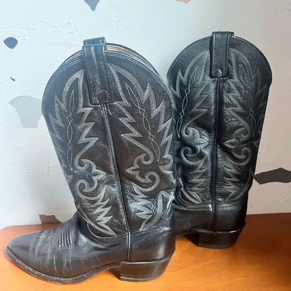 Dan Post Milwaukee Leather Western Cowboy Boots size Womens 9.5/Mens 7.5