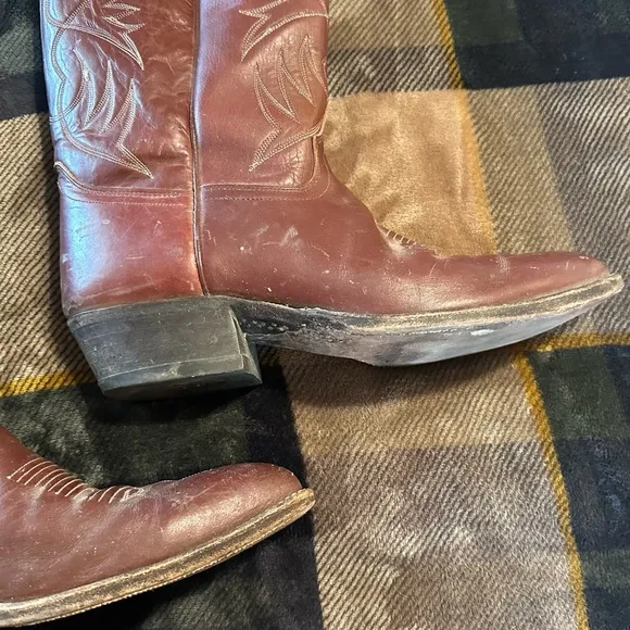 dan post • vintage cowboy boots caramel brown leather western
