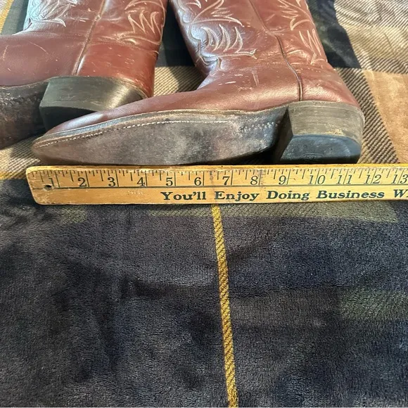 dan post • vintage cowboy boots caramel brown leather western