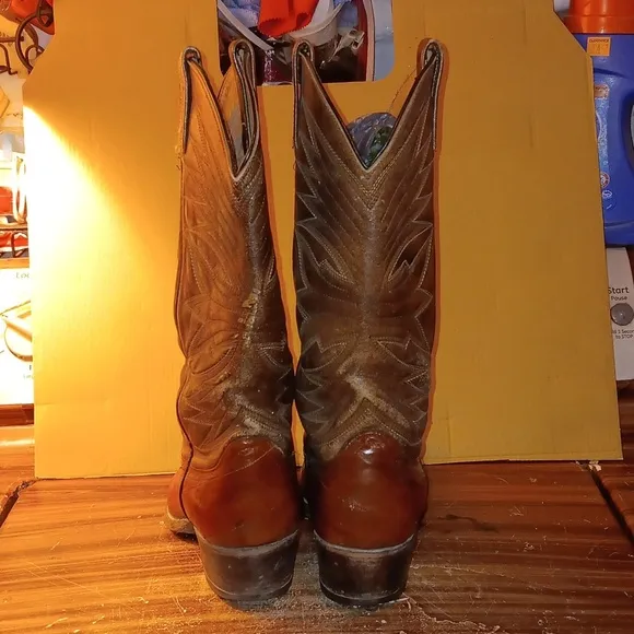 Dan Post woman's eel skin exotic cowgirl boots 👢 western 9