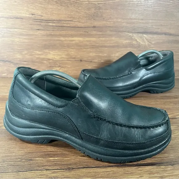 DANSKO Black Leather Slip-On Loafers Clogs Men’s Size 11 (44) Shoes