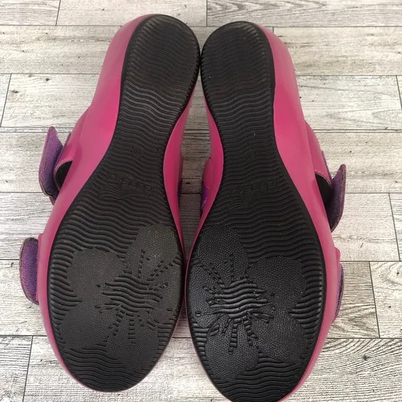 Dansko Dee Full Grain Leather Slide Fuchsia/Orchid size EU 40 = 9.5 - 10 USA