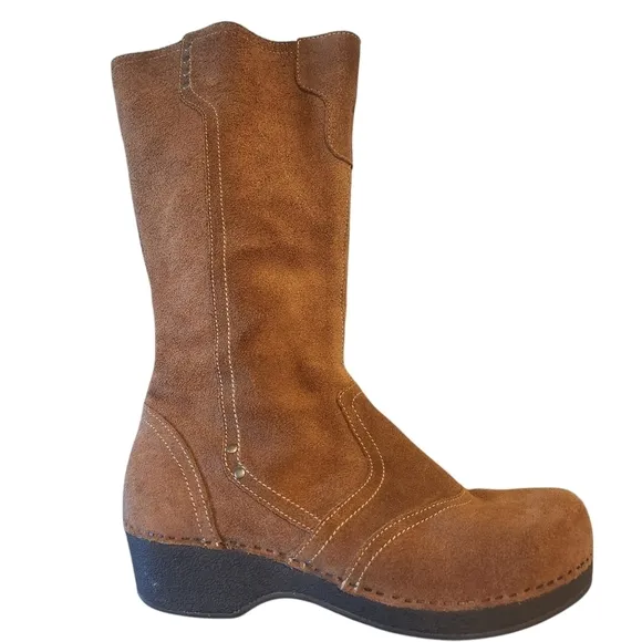 DANSKO LEATHER SUEDE CALF BOOTS SIZE 41