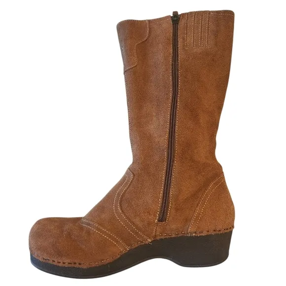 DANSKO LEATHER SUEDE CALF BOOTS SIZE 41