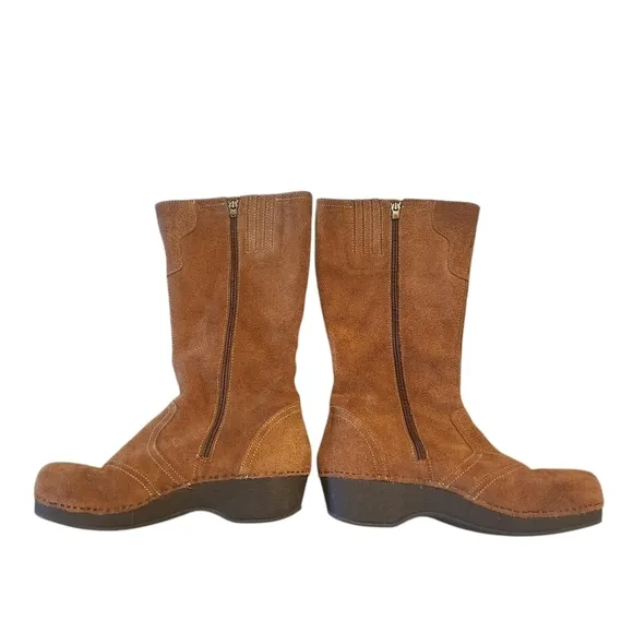 DANSKO LEATHER SUEDE CALF BOOTS SIZE 41