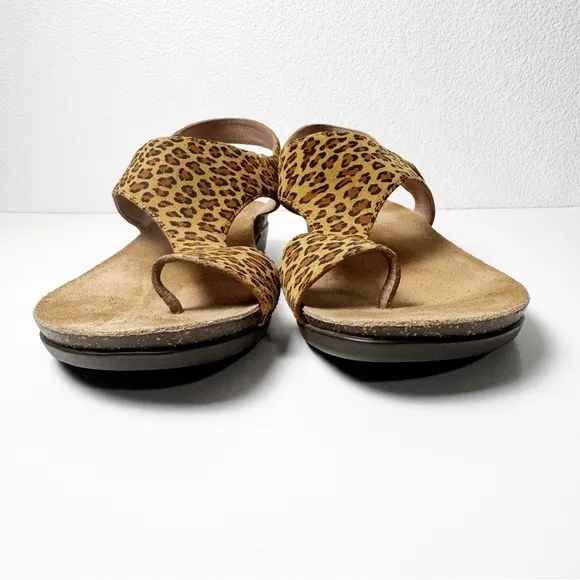 Dansko Reece Suede Leopard Sandals EU 42