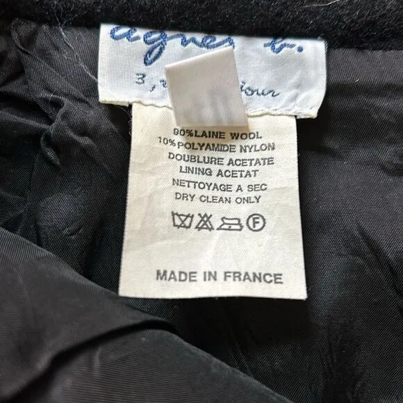 Dark and Preppy wool pencil skirt - Agnes B - size 40 (EU)