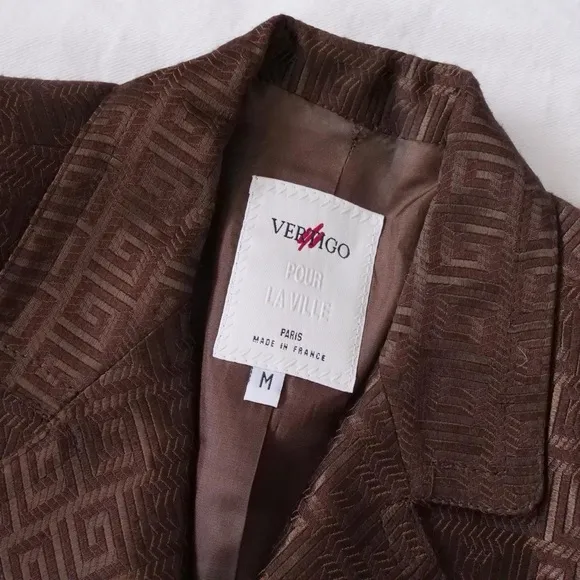 Dark chocolate Vertigo Pour La Ville blazer