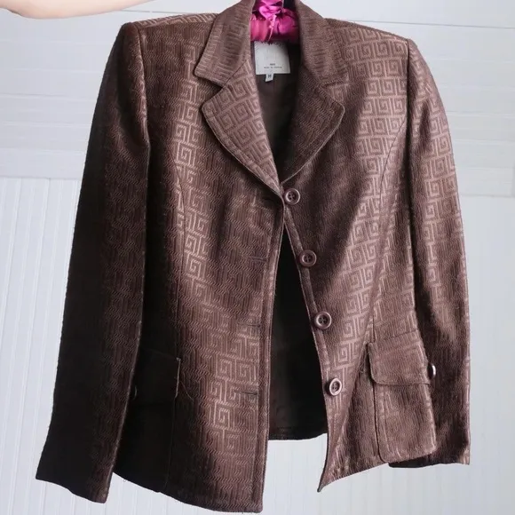 Dark chocolate Vertigo Pour La Ville blazer