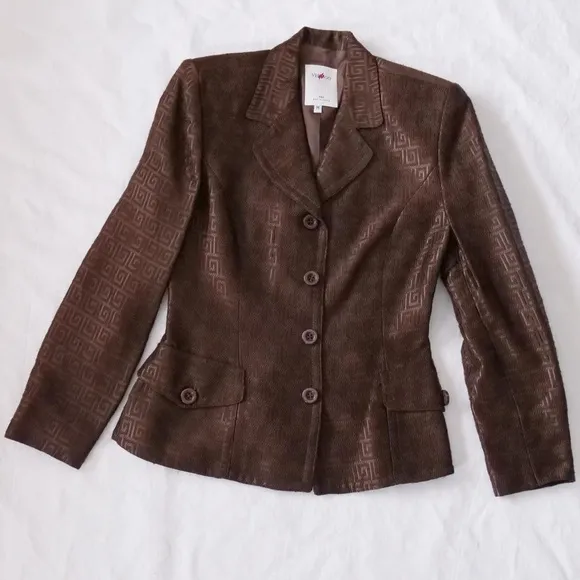 Dark chocolate Vertigo Pour La Ville blazer