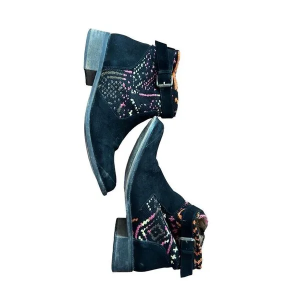 Desigual boho suede ankle boots