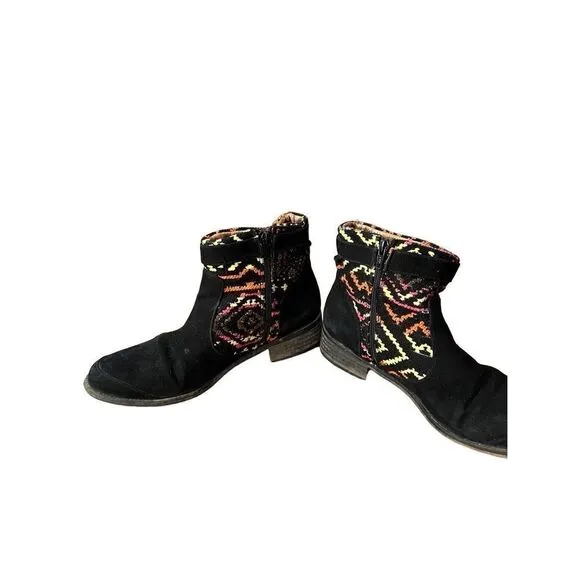 Desigual boho suede ankle boots