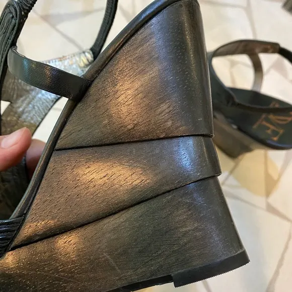 Diane Von Furstenberg Wooden Espadrilles