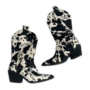 Dingo calf hair, cowboy boots