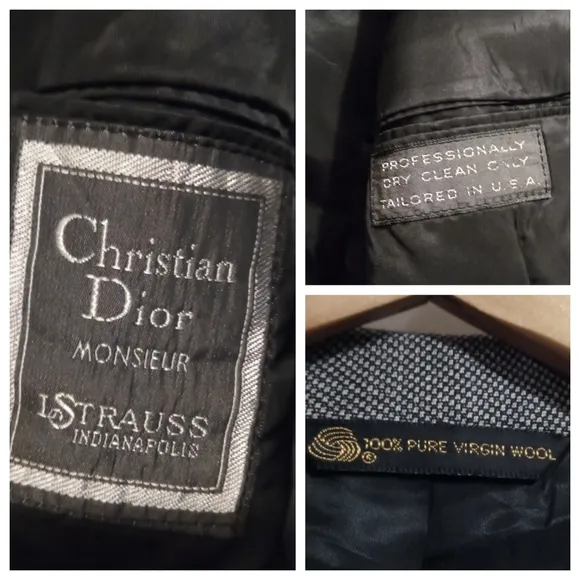 DIOR VTG MONSIEUR TAILORED WOOL SPORTS COAT