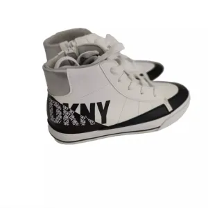 DKNY GIRLS &amp; BIG KID HANNAH LEENA HIGH TOP SNEAKERS Sz 5