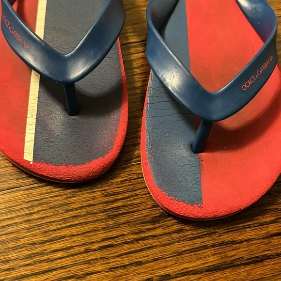 Dolce &amp; Gabbana Junior Kids Thong Sandals/Flip Flops Size 2Y (US)