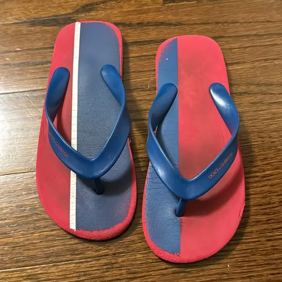 Dolce &amp; Gabbana Junior Kids Thong Sandals/Flip Flops Size 2Y (US)