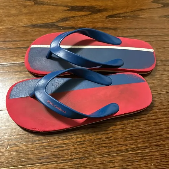 Dolce &amp; Gabbana Junior Kids Thong Sandals/Flip Flops Size 2Y (US)