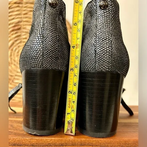 Donald J. Pliner Edyn Metallic Block Heel Ankle Boots