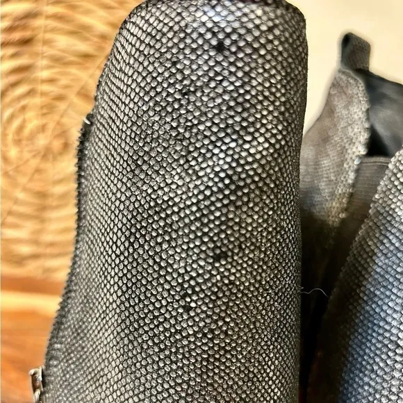 Donald J. Pliner Edyn Metallic Block Heel Ankle Boots