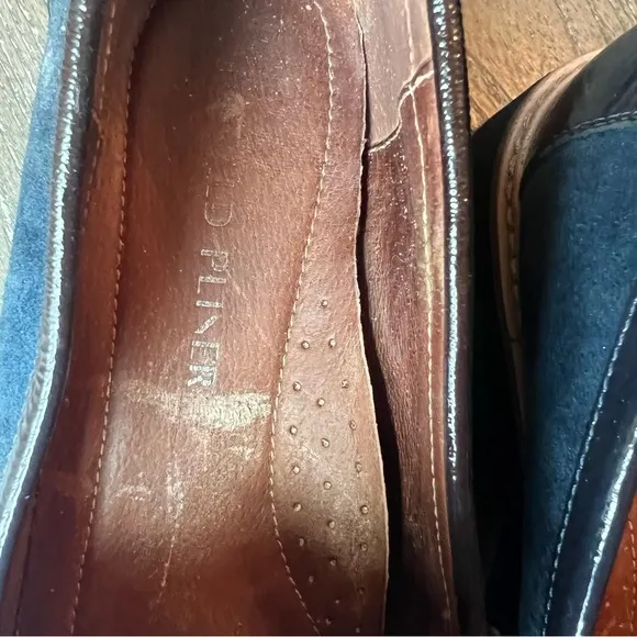 Donald J. Pliner Helio Lug Sole Navy Loafers, Size: 9