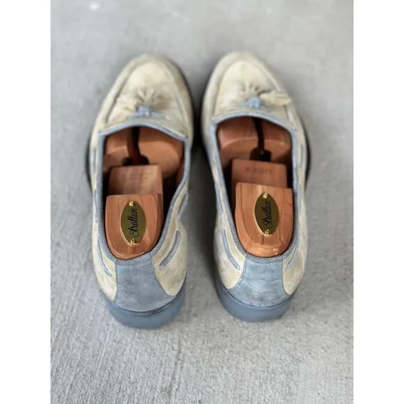 Donald J. Pliner Made in Italy Men’s 9.5M Exist 120 Tan Suede Tassel Loafers