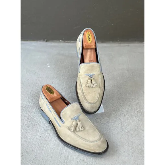 Donald J. Pliner Made in Italy Men’s 9.5M Exist 120 Tan Suede Tassel Loafers