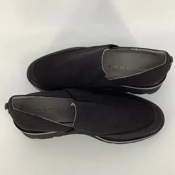 Donald Pliner Size 5M Black Trudie Slip On Platform Wedge Loafers Shoes OS12-7