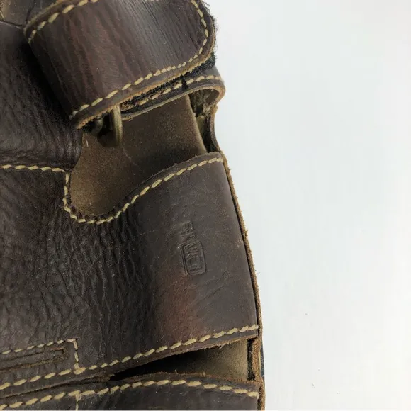 Dr. Martens Brown Leather Velcro Strap Gladiator Sandals Size US 12