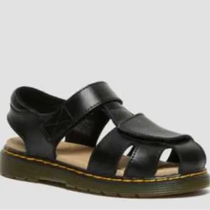 DR. Martens JUNIOR MOBY II LEATHER VELCRO SANDALS size 3