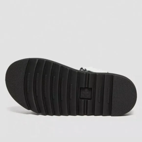 DR. MARTENS KLAIRE LEATHER STRAP SANDALS