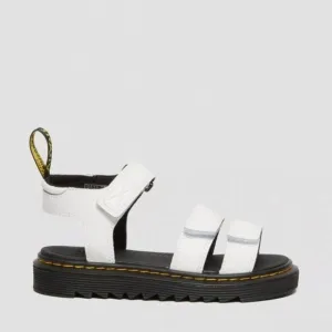 DR. MARTENS KLAIRE LEATHER STRAP SANDALS