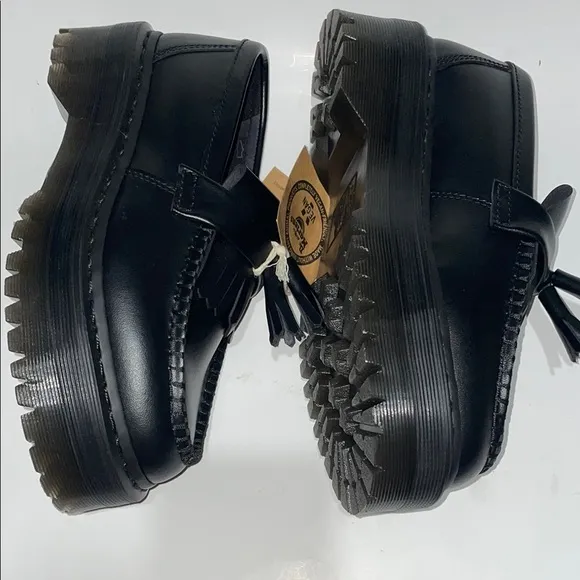 Dr. Martens Vegan Adrian Black tassel Loafers
