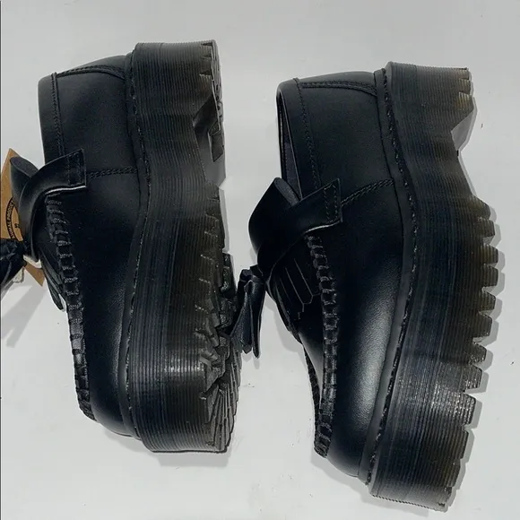 Dr. Martens Vegan Adrian Black tassel Loafers