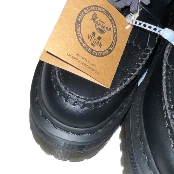 Dr. Martens Vegan Adrian Black tassel Loafers