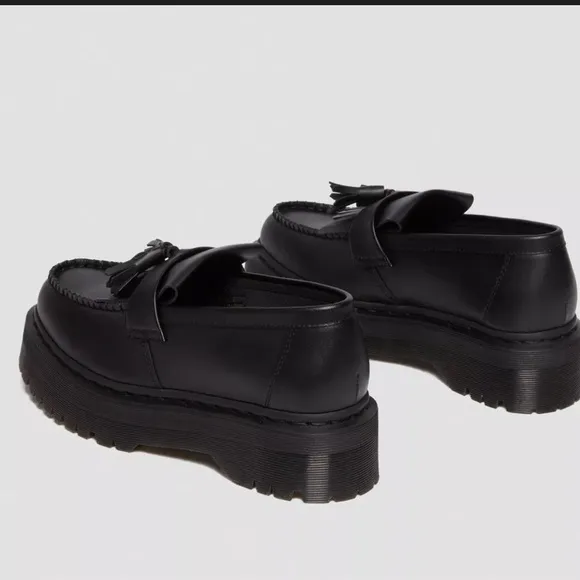 Dr. Martens Vegan Adrian Black tassel Loafers