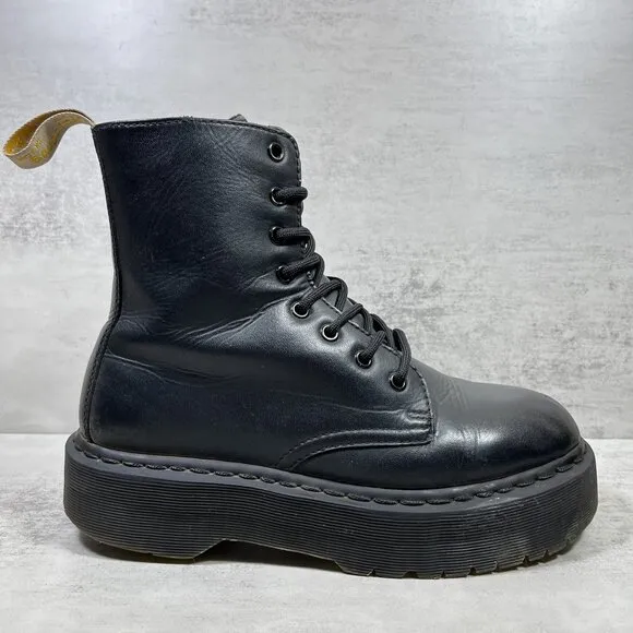 Dr Martens Vegan Jadon II Mono Platform Boots - Women's Size 10 - Black