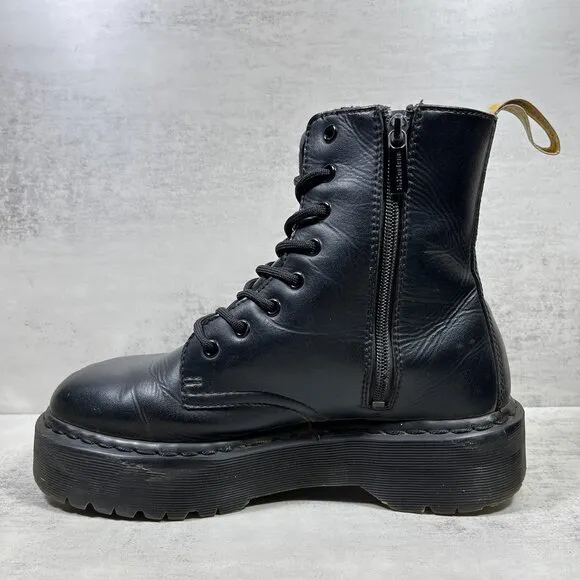 Dr Martens Vegan Jadon II Mono Platform Boots - Women's Size 10 - Black