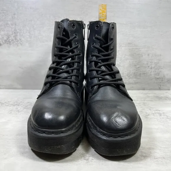 Dr Martens Vegan Jadon II Mono Platform Boots - Women's Size 10 - Black