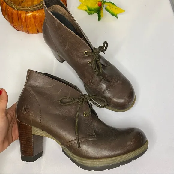 Dr. Martens Viviana Leather Heeled Boots Size 11