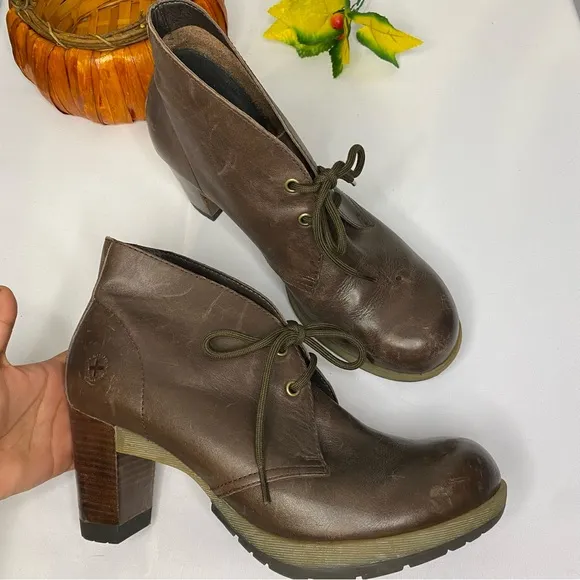 Dr. Martens Viviana Leather Heeled Boots Size 11
