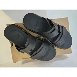 Dr. Martens Chilton black hydro leather sandals.  Size 13.