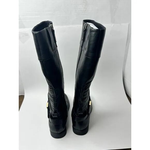 Dr. Scholl’s Women's Hello Rider Calf Knee High Boots Black Size 7W NWT