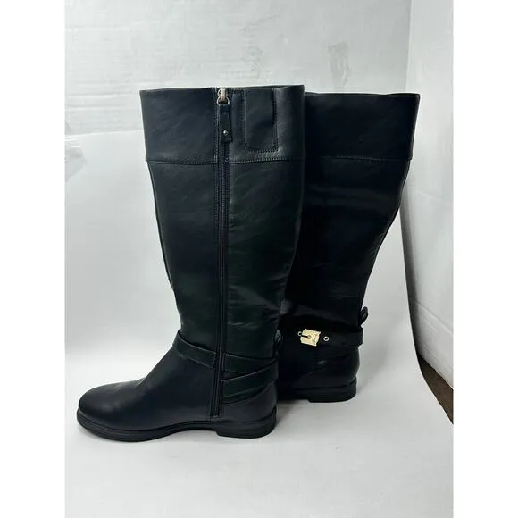 Dr. Scholl’s Women's Hello Rider Calf Knee High Boots Black Size 7W NWT