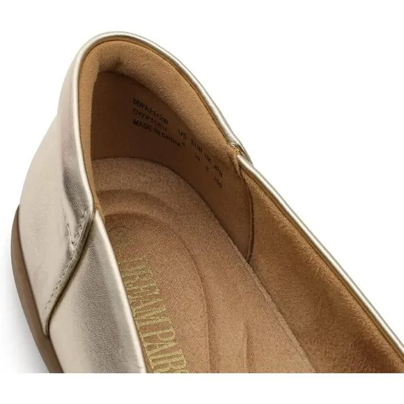 Dream Pairs Flat Shoes Women Gold Polyurethane (PU) Comfortable Ballet Shoes