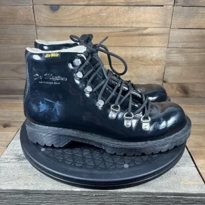Dr.Martens Womens Size 7 Holt Black Leather Mountain Lace Up Ankle Boots