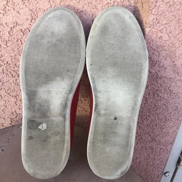 Dsquared2 Red Leather Tassel Loafers Kiltie Mens 8.5 Slip On Removable Insoles