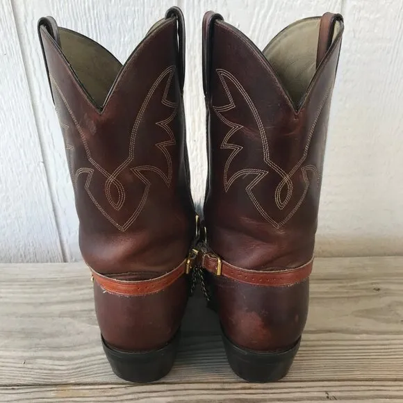 Durango Briar Mens Brown Oiled Leather Cowboy Western Boots 13 EE TR763